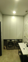 Шкаф навесной для ванной белый ЛДСП 1,6х2,2 м