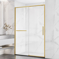 Душевая дверь Vincea Slim Soft VDS-1SS 110 золото брашированное 110 см