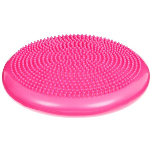 Подушка балансировочная onlytop, массажная, d=35 см, цвет розовый ONLYTOP