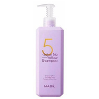MASIL 5 Salon No Yellow Shampoo Шампунь для блондинок против желтизны с фиолетовым пигментом без сульфатов и силиконов,