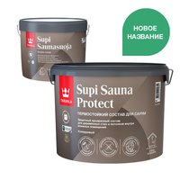 Состав для сауны SUPI SAUNA PROTECT полуматовая бесцветная база EP Tikkurila (9л)