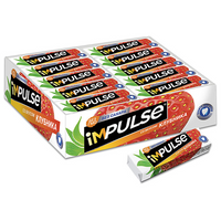 «Impulse», жевательная резинка со вкусом «Клубника», без сахара, 14 г (упаковка 30 шт.) IMPULSE