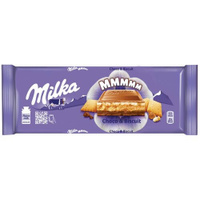 Шоколад MILKA (Милка), молочный, с шоколадной и молочной начинками и печеньем, 300 г Milka