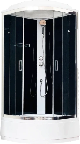 Душевая кабина Royal Bath CK 90x90 профиль хром стекло прозрачное Royal bath