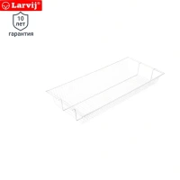 Полка-корзина Larvij 90.3x40.6x11.8 см сталь цвет белый LARVIJ Корзина стационарная
