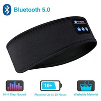Наушники-Bluetooth, спортивная повязка на голову для сна, эластичные беспроводные наушники, музыкальная маска для глаз F
