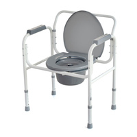 Кресло-туалет для полных людей с санитарным оснащением Barry WC200