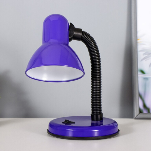 Лампа настольная е27, с выкл. (220в) фиолетовая (203в) risalux RISALUX