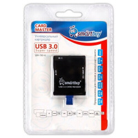 Картридер USB 3.0 SBR-700-K, Black, CD/ MicroCD/MS, SmartBuy Smartbuy