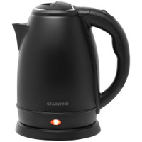 Чайник электрический StarWind, чайник 1800 Вт, электро-чайник для дома 1.8 л, черный STARWIND