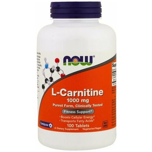 Now L-Carnitine (1000 мг) 100 таблеток NOW