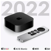 Медиаплеер Apple TV 4K 2022 г. HDR 128 GB Черная (3-го поколения) Wi-Fi + Ethernet нет бренда