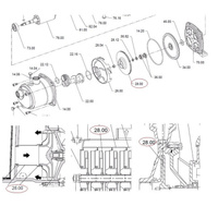 Запчасти насосов CALPEDA MXH, MXHL